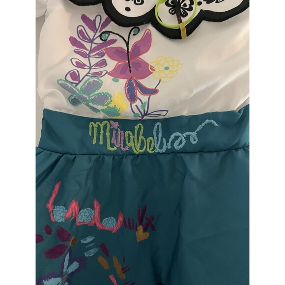 NWT Disney Store Encanto Mirabel Costume 9/10 with Glasses - Picture 2 of 6